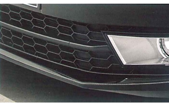 Decorative strip of the front bumper Octavia III