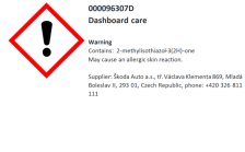 Pečující prostředek na přístrojovou desku