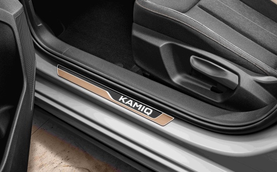 Decorative  3D door sill cover foils Kamiq