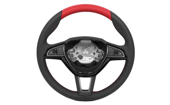 Leather 3-spoke steering wheel