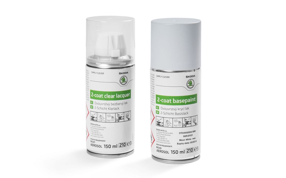 Paint spray white Moon metallic