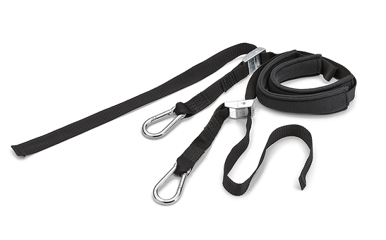 Upevňovací popruh na fixaci řídítek 