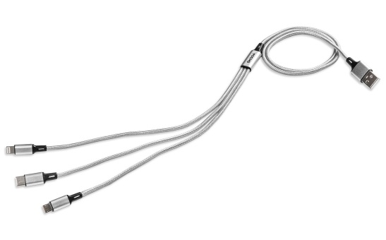 Nabíjecí kabel 3v1 USB-A ŠKODA
