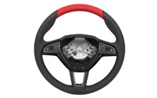 Leather 3-spoke steering wheel