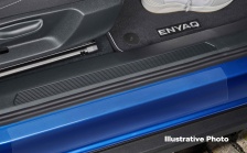 Protective door sill foils front Enyaq