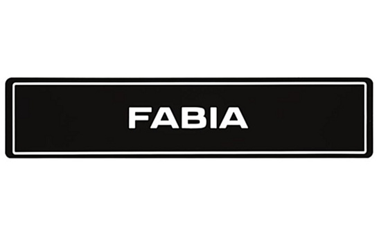 Car Plate Fabia