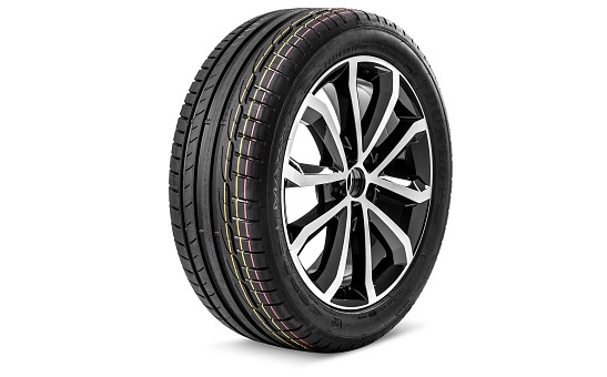 Complete summer alloy wheel HAWK 17" for OCTAVIA III