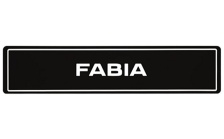 Car Plate Fabia