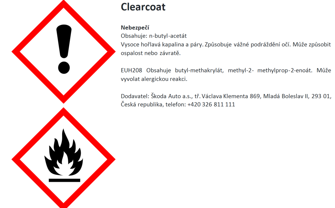 Tužka laková černá Ebony metalíza