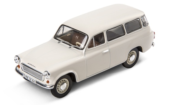 1:18 Skoda Rapid 1.6 sedan 2012, Candy white - Paudi