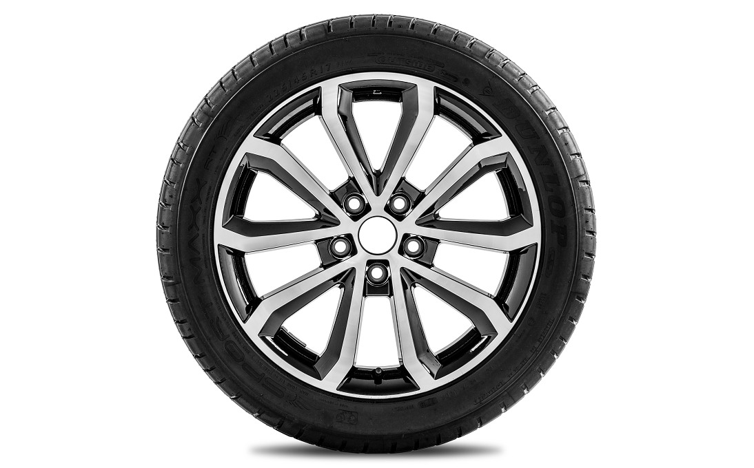 Complete summer alloy wheel HAWK 17" for OCTAVIA III