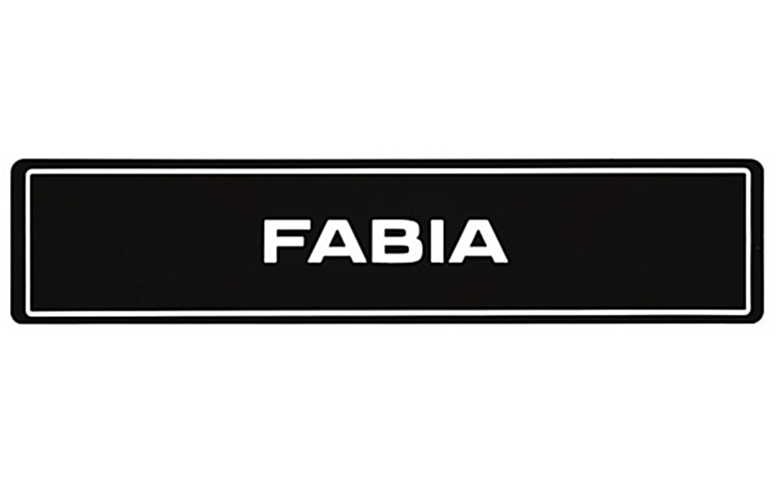 Car Plate Fabia