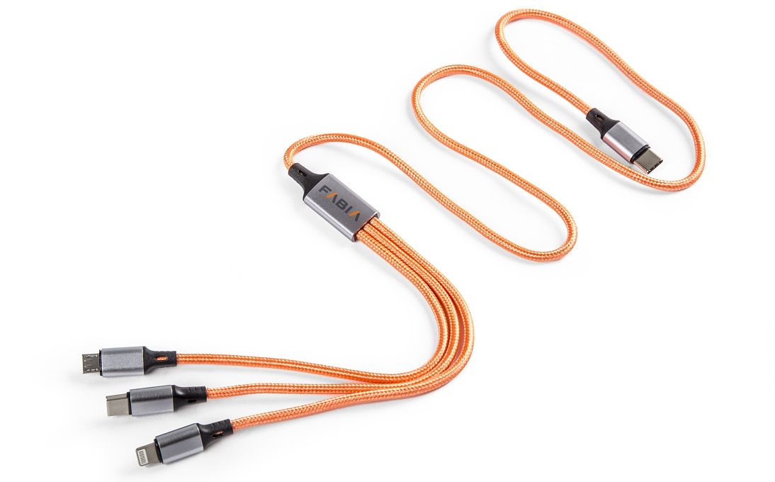 Charging Cable 3in1 USB-C Fabia