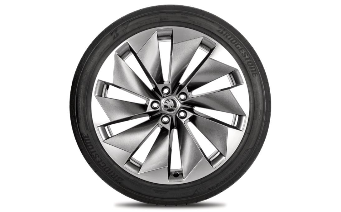 Complete summer alloy wheel  Supernova 21" for Enyaq (rear)