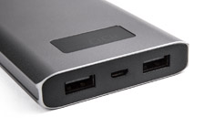 Kovová externí baterie