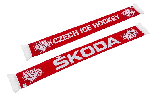 Knit Scarf Hockey red