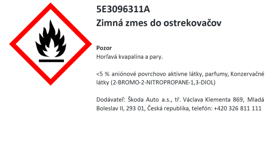 Zimní směs do ostřikovačů