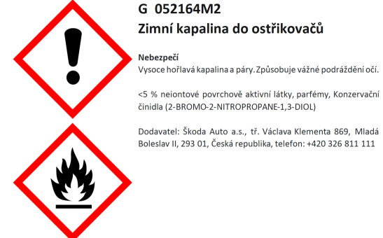 Zimní kapalina do ostřikovačů