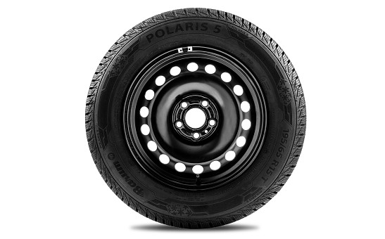 Complete winter steel wheel 15" for SCALA