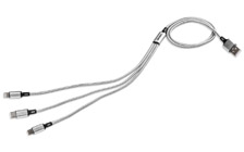 Nabíjecí kabel 3v1 USB-A ŠKODA